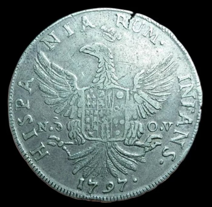 Italien, Kongeriget af Sicilien. Ferdinand 3. af Borbone (1759-1816). 12 Tarì 1797