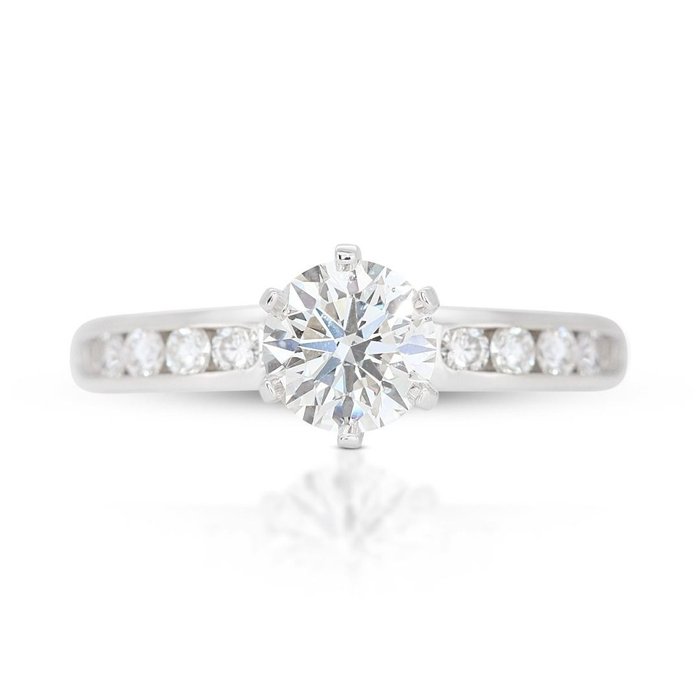 Tiffany  Co - Ring - 18 kraat Hvidguld -  132ct tw Diamant (Natur)  - Diamant