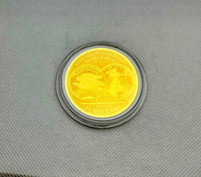 Salomonøerne. 10 Dollars 2017 Double Eagle, 1/100 Oz (.999) Prooflike  (Ingen mindstepris)