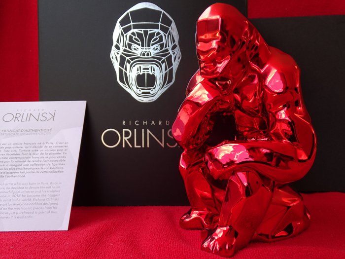 Richard Orlinski (1966) - Kong Penseur Spirit (Red Edition) 2022