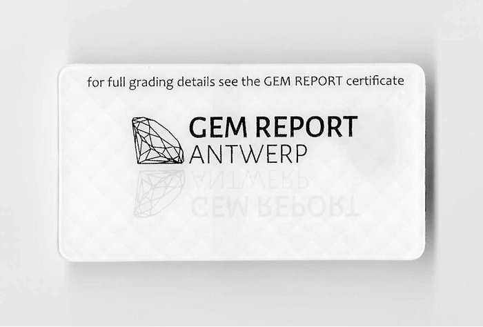 Ingen mindstepris - 2 pcs Diamant  (Farvebehandlet)  - 1.11 ct - Rund - Fancy Grønlig Blå - I3 - Gem Report Antwerp (GRA)