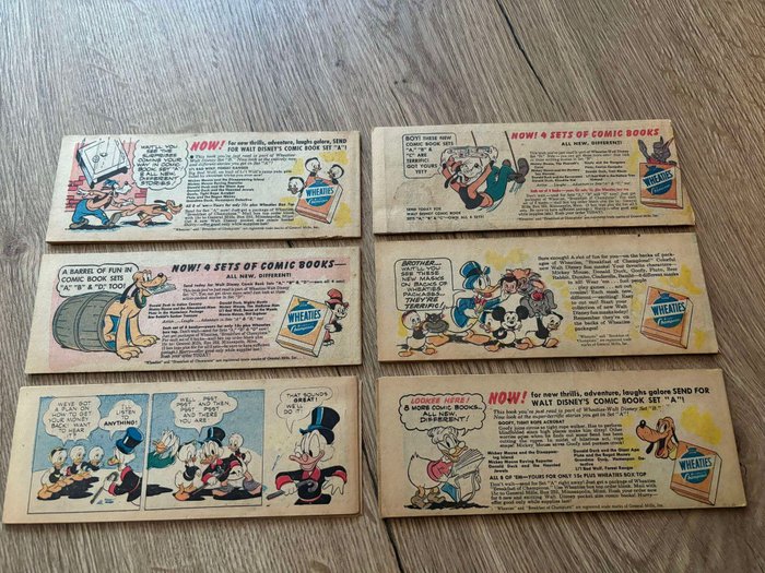 Donald Duck Goofy Mickey Mouse Pluto - 7 Comic - 1950/1951