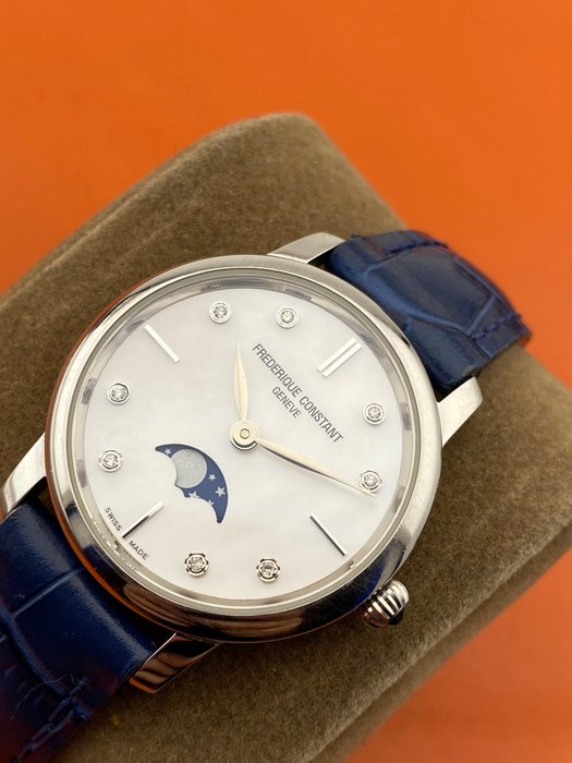 Frédérique Constant - Slimline Moonphase - FC-206MPW1S6 - Kvinder - 2011-nu