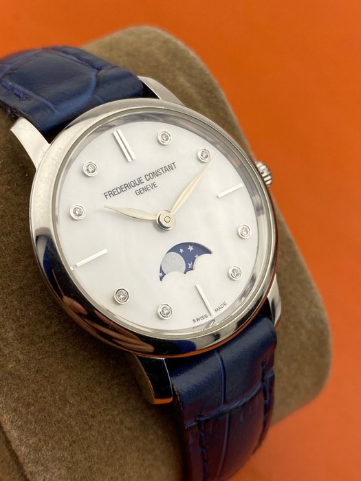 Frédérique Constant - Slimline Moonphase - FC-206MPW1S6 - Kvinder - 2011-nu