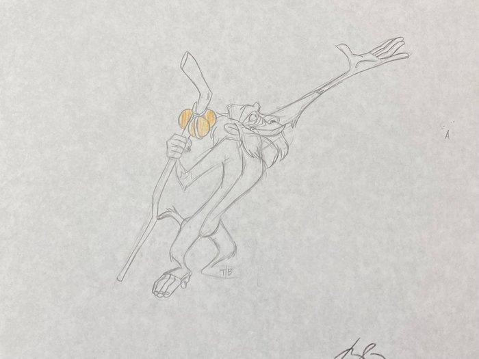 Timon  Pumbaa - 1 Rafiki Animation Drawing (Walt Disney 1995)