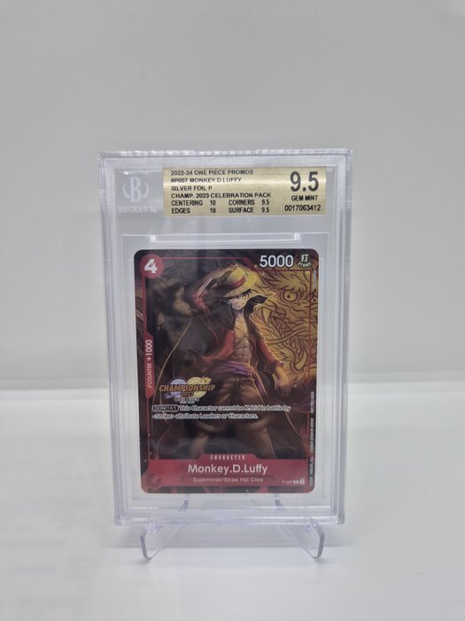 Bandai - 1 Graded card - Luffy championship foil - One Piece - PSA 10