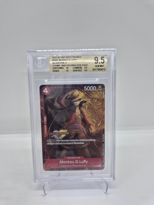 Bandai - 1 Graded card - Luffy championship foil - One Piece - PSA 10