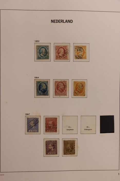 Holland 1852/1945 - Samling i DAVO-LX album - velfyldt klassiker - smukke frimærker - takker, frimærker,