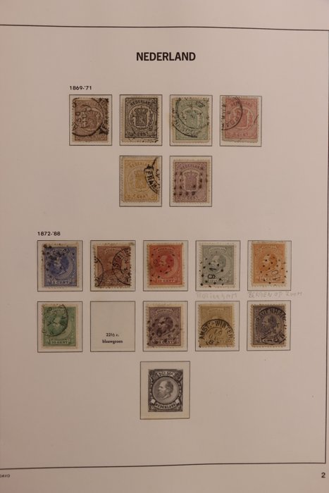 Holland 1852/1945 - Samling i DAVO-LX album - velfyldt klassiker - smukke frimærker - takker, frimærker,