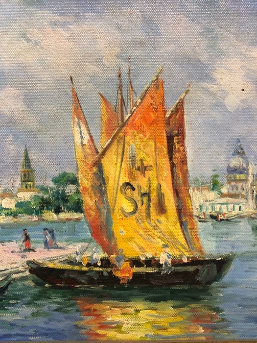 Antonio María Reyna Manescau (1859-1937), D'après - Venise: Sainte Marie du Giglio