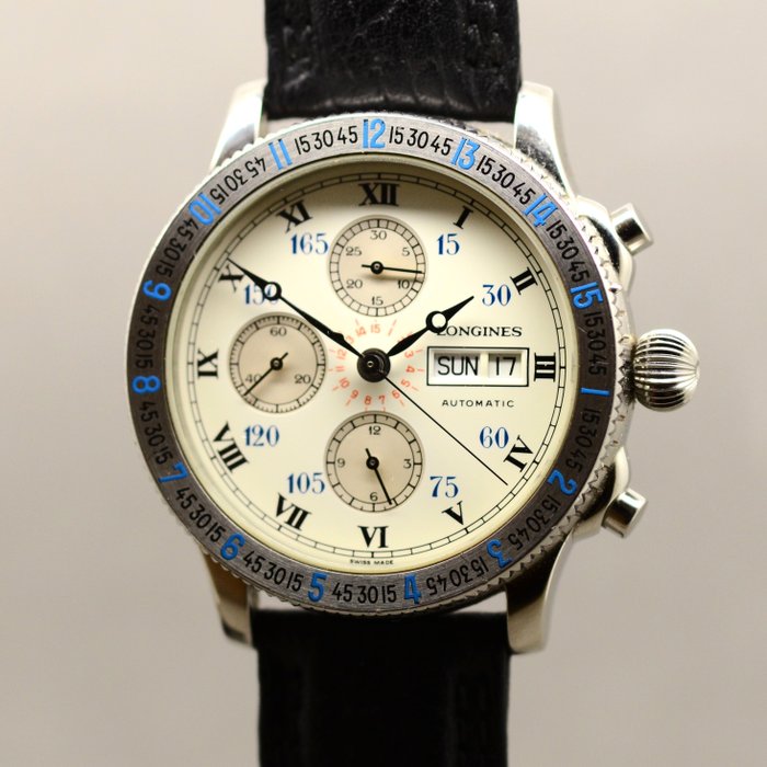 Longines - Lindbergh Hour Angle Chronograph - L26024 - Mænd - 1990-1999