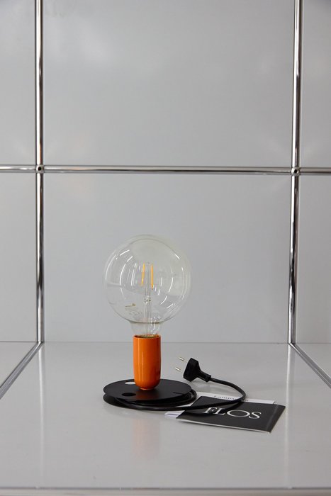 Flos - Achille Castiglioni - Bordlampe - Lampadina - Orange - Glas, Metal, Plast