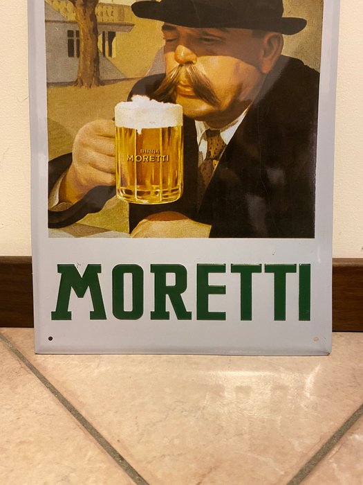 BIRRA MORETTI - Reklameplakat - reklameplade - Aluminium