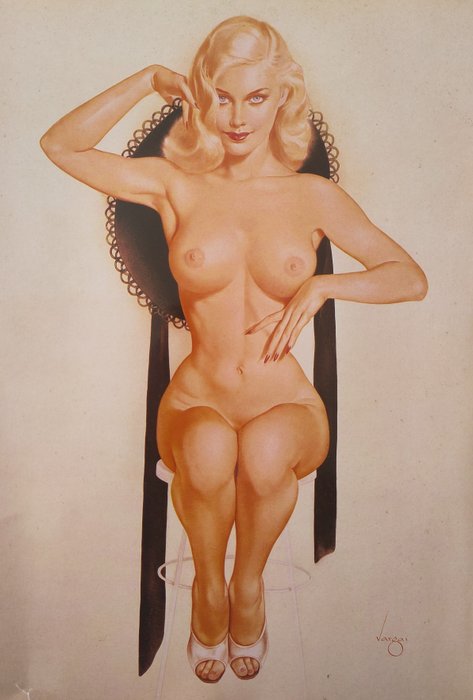 Alberto Vargas - Vargas Pin Up "Ivory and Black" (print 1980er) - 1950‹erne