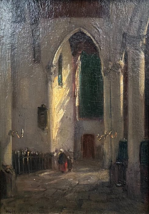 Henk van Leeuwen (1890-1972) - Kerkinterieur