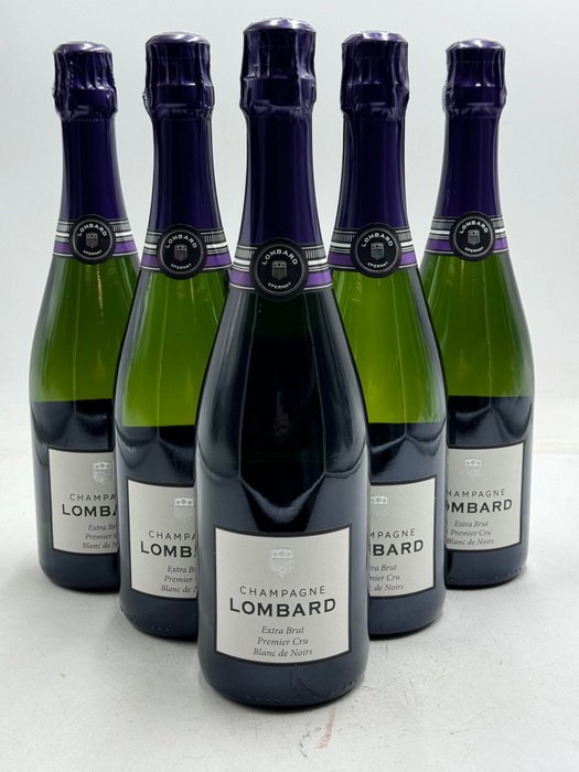 Lombard Brut Nature Blanc de Noirs - Champagne Grand Cru - 6 Flasker (075 L)