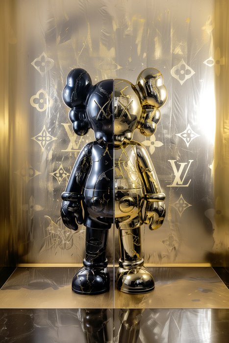 Artxlife - Half BlackGold Vuitton Kaws [XXL]