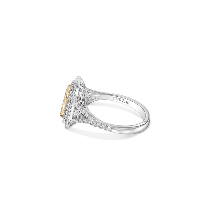 Statement-ring - 18 kraat Hvidguld -  2.69ct. tw. Diamant (Natur)