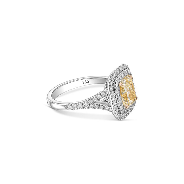 Statement-ring - 18 kraat Hvidguld -  2.69ct. tw. Diamant (Natur)