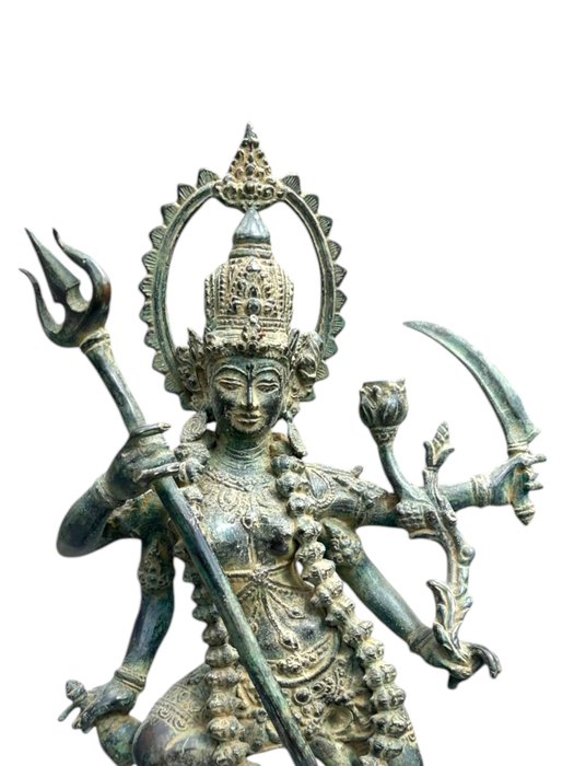 Højt dekoreret Shiva Nataraja - 42 cm - Bronze - Indien - slutningen af det 20. - 21. århundrede