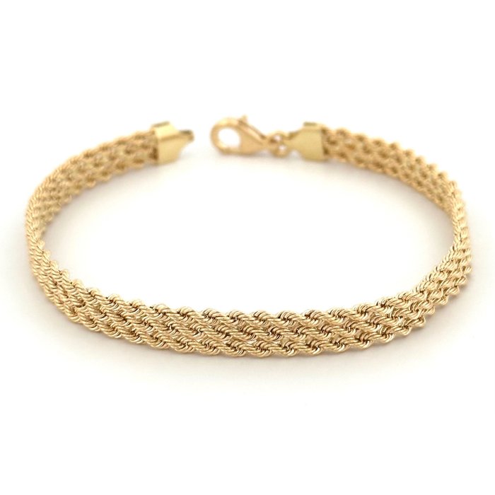 Ingen mindstepris - Handmade - Armbånd - Bismark - 4.8 g - 18 kraat Gulguld