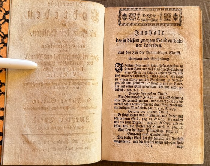 Isidor Sutter - Historische Lobreden auf die Feste der Heiligen, wie auch über die Geheimnissen unsers Herrn (2. - 1770