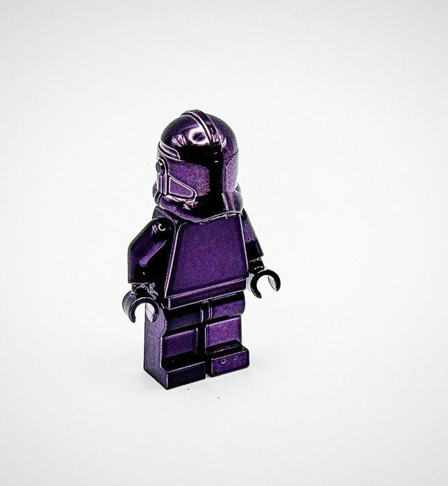 Lego - Star Wars - Purple Chrome Plated Phase 2 Clone Trooper Custom Item on Lego Parts