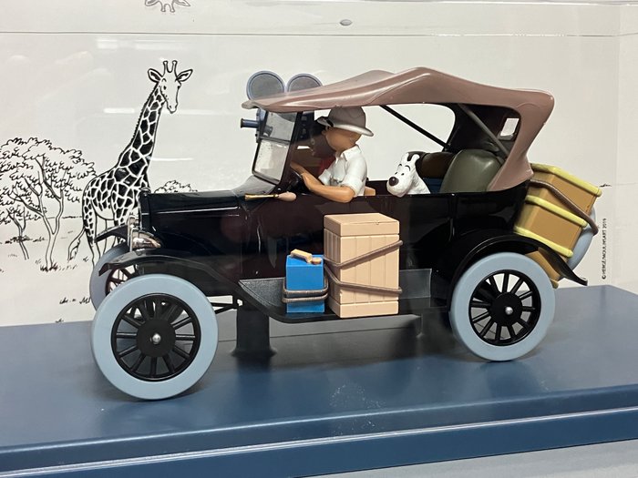 Voiture Moulinsart 1:24 - La Ford Model T - Tintin au Congo - Version "Boutique" - Tintin - La Ford Model T