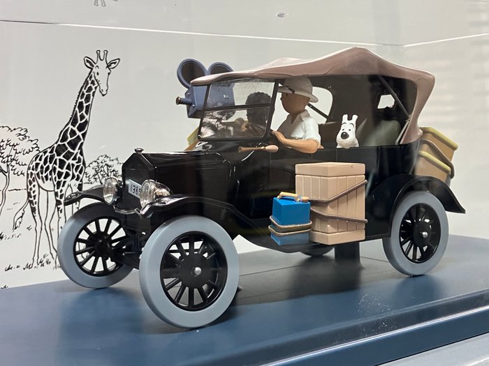 Voiture Moulinsart 1:24 - La Ford Model T - Tintin au Congo - Version "Boutique" - Tintin - La Ford Model T