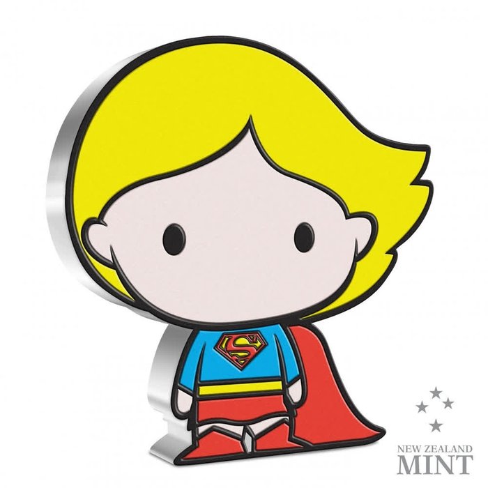 Niue 2 Dollars 2021 - Chibi Coin - Supergirl - 1 Oz  (Ingen mindstepris)