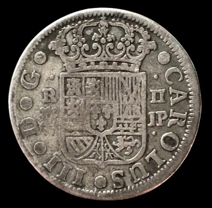 Spanien. Carlos III (1759-1788). 2 Reales - 1761 JP - Madrid - (R633)  (Ingen mindstepris)