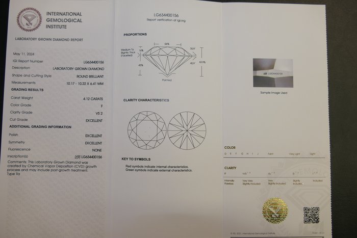 Øreringe - 18 kraat Gulguld -  8.24ct. tw. Diamant (Laboratoriedyrket)