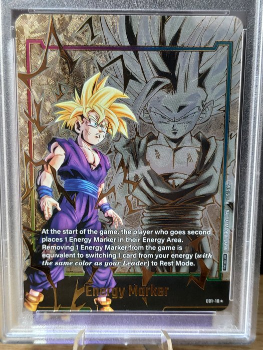 Dragon Ball Fusion World Graded card - Energy Marker Gold Alt - Son Gohan - PSA 10