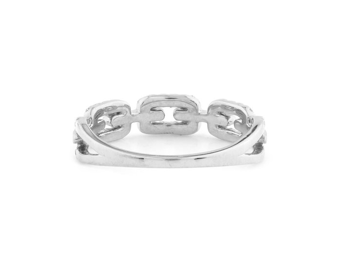 Ingen mindstepris - Ring - 18 kraat Hvidguld -  019ct tw Diamant (Natur)