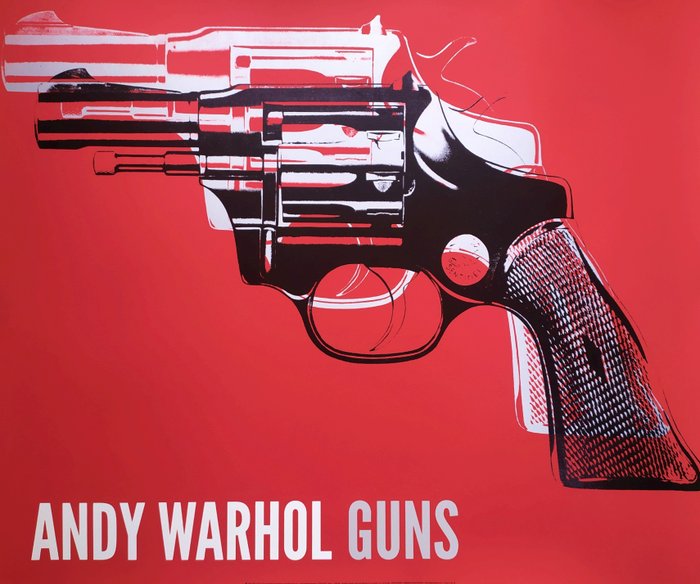 Andy Warhol (1928-1987) (after) - "Guns, 1981-82" - (75x90cm)