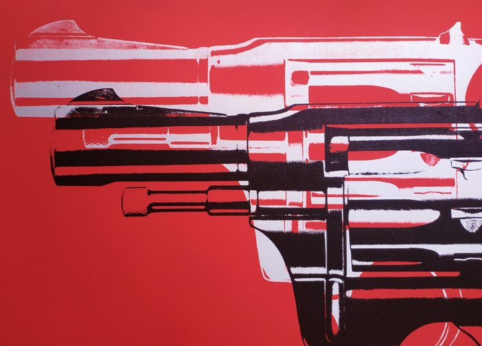 Andy Warhol (1928-1987) (after) - "Guns, 1981-82" - (75x90cm)