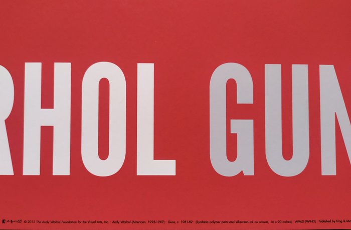 Andy Warhol (1928-1987) (after) - "Guns, 1981-82" - (75x90cm)