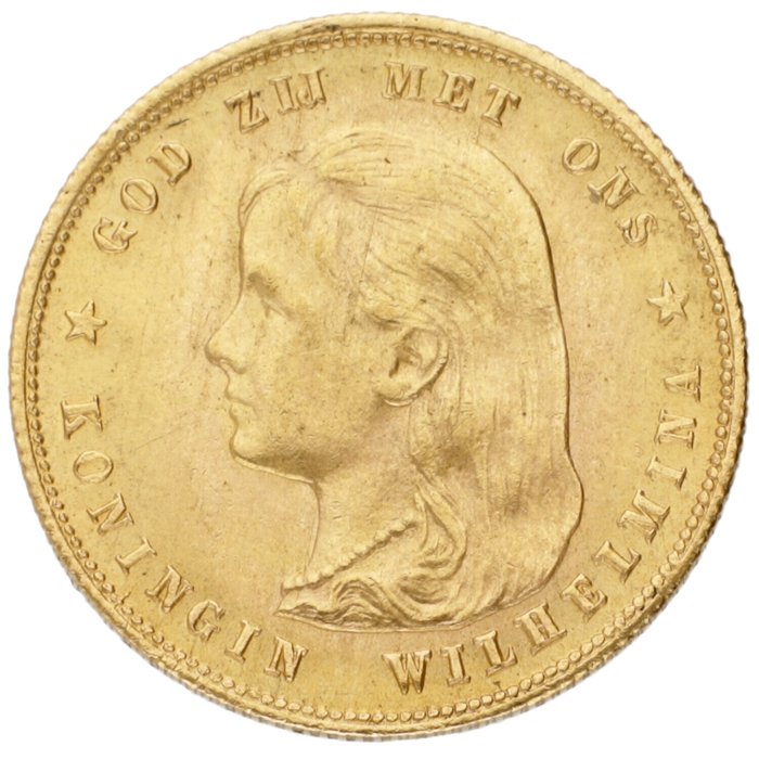 Holland. Wilhelmina. 10 Gulden 1897