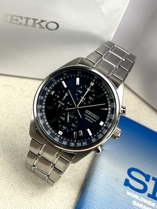 Seiko - Chronograph Date - Ingen mindstepris - SSB377 - Mænd - 2011-nu