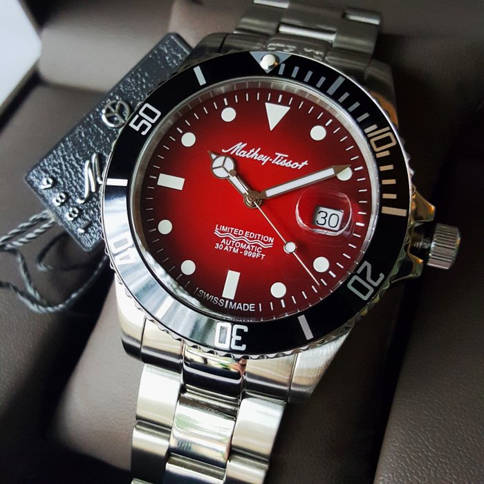 Mathey-Tissot - Swiss Automatic - Limited Edition - Red Sea Diver - Mænd - Ny