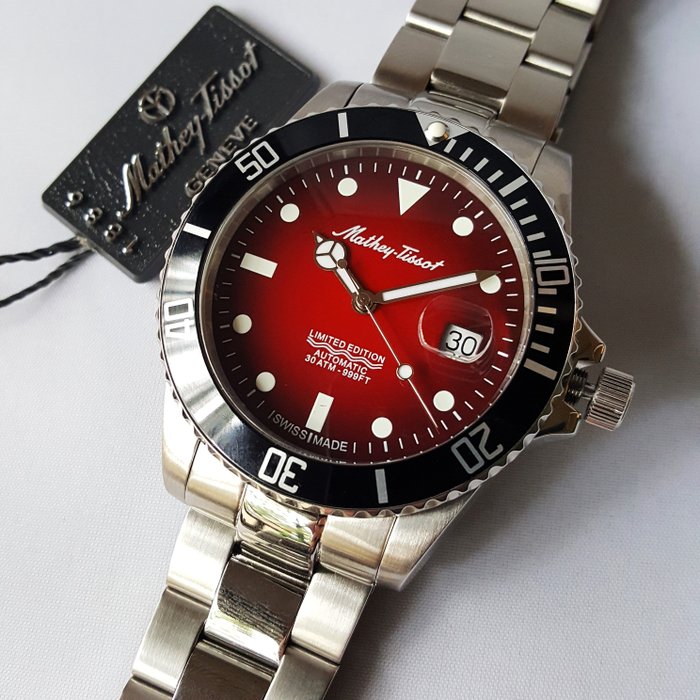 Mathey-Tissot - Swiss Automatic - Limited Edition - Red Sea Diver - Mænd - Ny