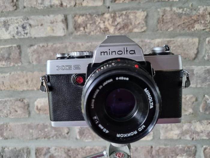 Minolta XG-2 + MD Rokkor 2/45mm + UV filter - Reflekskamera med enkelt linse (SLR)