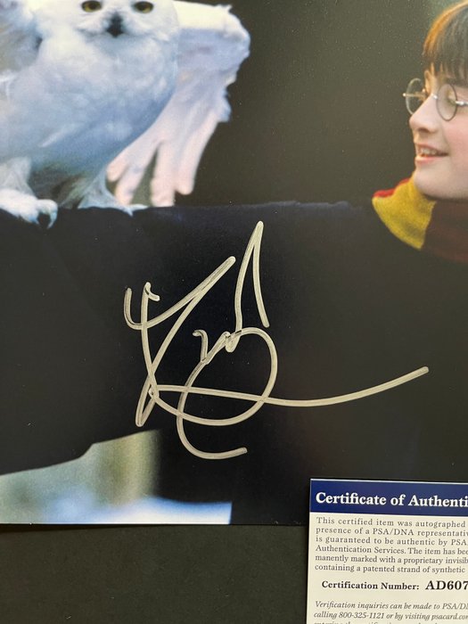 Harry Potter and the Philosopher's Stone, Daniel Radcliffe (Harry) - Signed in Person - with PSA/DNA Certificate - Autograph, photo - No Reserve!