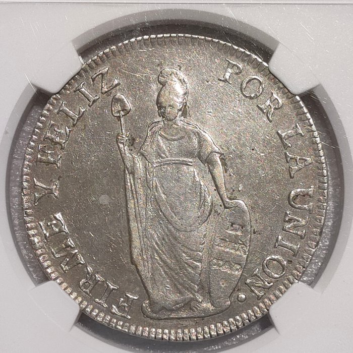 Peru. 8 Reales 1839 Lima MB