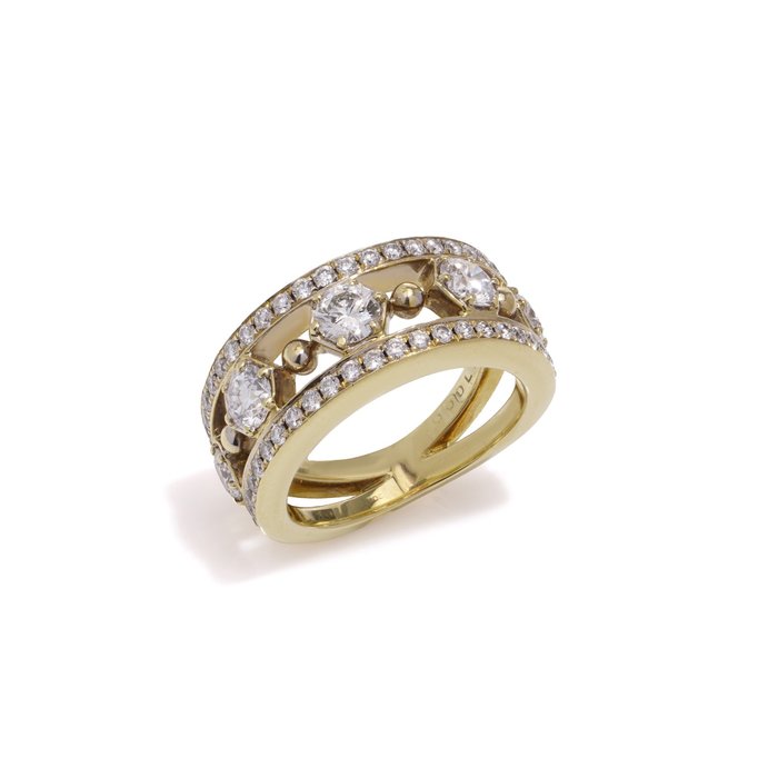 Other brand - Ring Boodles  Dunthorne 18kt. gult guld Diamant (Natur)