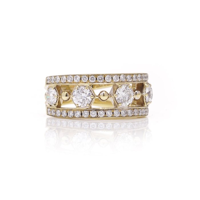 Other brand - Ring Boodles  Dunthorne 18kt. gult guld Diamant (Natur)