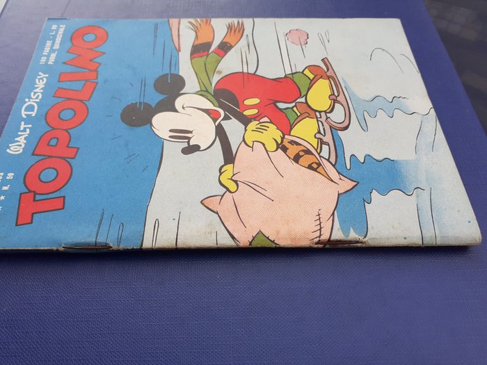 Topolino n. 59 - con bollino club , giochi non compilati - 1 Comic - Første udgave - 1953