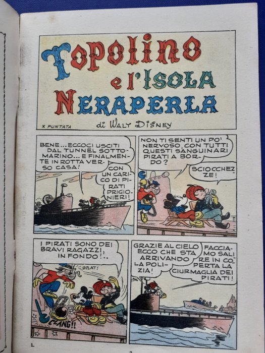 Topolino n. 59 - con bollino club , giochi non compilati - 1 Comic - Første udgave - 1953