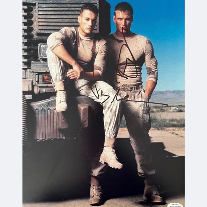 Universal Soldier - Signed by Jean-Claude Van Damme (Luc) and Dolph Lundgren (Andrew)