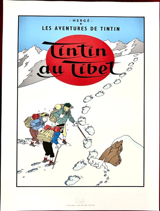 Kuifje Prenten Escale - Tintin au Tibet - 1 Album - Begrænset udgave - 1987